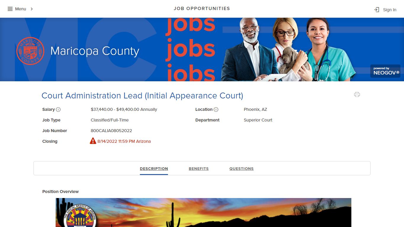 Job Opportunities | Maricopa County